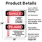 Signmission Flammable Vapors Keep Fire Away Bilingual Danger Sign, Aluminum, 18in W x 24in L, 2PK OS-2PACK-DS-A-1824-VS-1257 - alternate 4
